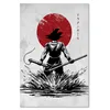 Obraz na plátne anime manga samuraj 40x60 cm Feeby červená Náhľad obrázku produktu 2