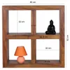 Wohnling Étagère en Sheesham massif 82 cm avec 4 étagères Voir les images du produit 11