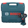 A Bosch cordless impact drill and its carrying case are shown against a white background. Voir les images du produit