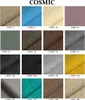 A collage of fabric swatches in various colors, each labeled with 'COSMIC' and a number. Produktbild-Vorschau
