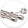 A close-up view of a double curtain rod set. Podgląd zdjęcia produktu