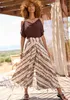 LASCANA Hosenrock mit extra weitem Bein beige-braun Produktbild-Vorschau 2