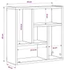 vidaXL Étagère murale Chêne Artisan 45x16x45 cm Bois Voir les images du produit 8