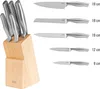 Teesa Küchenmesser-Set 5-teilig Edelstahlblock Produktbild-Vorschau 4
