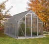 A greenhouse in a garden setting during autumn. Produktbild-Vorschau