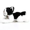 Katze schwarz weiß 22 cm liegend Kuscheltier Produktbild-Vorschau 4