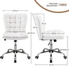 Yaheetech Bürostuhl Ergonomisch Schreibtischstuhl Drehstuhl Produktbild-Vorschau 7