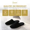 Lavea® Premium 100er Set Hotelslipper aus Velours – Schwarz Produktbild-Vorschau 7