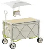 Klappbarer Bollerwagen mit Dach und Tischfunktion – Produktbild-Vorschau 1