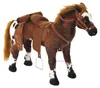 Reitpferd Spielpferd zum Reiten Stehpferd mit Sattel, Produktbild-Vorschau 2
