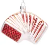 A glass Christmas ornament shaped like an accordion. Podgląd zdjęcia produktu