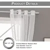 Voile Vorhang Transparente Gardine aus Voile Star Produktbild-Vorschau 2