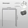 2 x Fahrradanlehnbügel 115 x 76 cm Flachstahl 13 mm Produktbild-Vorschau 3