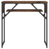 Konzolový stolek s policí kouřový dub 75x30x75cm materiál Náhled obrázku produktu 4