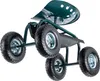 A gardening stool with wheels, shown from a low angle against a white background. Podgląd zdjęcia produktu