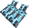 4 teilig Thermofleece Bettwäsche 135 x 200 cm türkis grau Produktbild-Vorschau 2