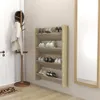 vidaXL Scarpiere da parete, 2 pezzi, rovere Sonoma, Anteprima dell’immagine prodotto 11