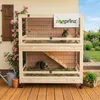 zooprinz Hasenstall Knuffel auf Rollen 2-stöckig Plexiglas Produktbild-Vorschau 1