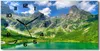 Wanduhr aus Glas – 60x30 cm - Glasbild - Glasuhr - Produktbild-Vorschau 1