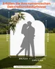 VEVOR, Juego de 2 arcos para bodas (2,2 m y 1,8 m), soporte Vista previa de la imagen del producto 2