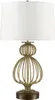 Elstead Lafitte Tischleuchte E27 Gebeiztes Gold Creme Produktbild-Vorschau 1