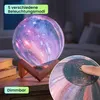 3D Galaxy Mond Lampe 15cm mit 16 Farben – Dimmbare LED Produktbild-Vorschau 4