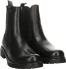 A pair of black leather Chelsea boots with a thick sole. Voir les images du produit