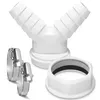 Verbinder Doppel-Schlauchanschluss 1 1/2" Siphon + 2 Produktbild-Vorschau 1
