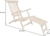 Massive Gartenliege EMPIRE TEAK 195cm natur Teakholz Produktbild-Vorschau 7