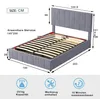 Boxspringbed 140 x 200 met fluwele bekleding, hydraulisch – Productafbeelding-voorbeeld 10