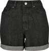 TB4783 - Ladies High Waist Boyfriend Shorts black washed 29 Produktbild-Vorschau 6