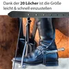 Steigbügelriemen aus Leder in schwarz, passend für Produktbild-Vorschau 7