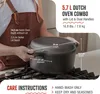 Victoria 30940 Dutch Oven Induktion Gusseisen Eingebrannte Produktbild-Vorschau 5