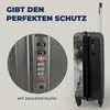 MuchoWow® Koffer Handgepäck Trolley Rollkoffer Kleine Produktbild-Vorschau 3
