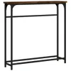 vidaXL Table console chêne fumé 75x19,5x75 cm bois Voir les images du produit 1