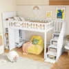 A child's bedroom with a loft bed, storage, and play area. Anteprima dell’immagine prodotto