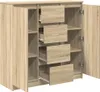 vidaXL Příborník se zásuvkami dub Sonoma 100,5x35x98,5 cm Náhled obrázku produktu 5
