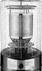 A close-up, black and white studio shot of a gas patio heater. Produktbild-Vorschau