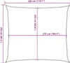 vidaXL Tenda da sole 160 g/m² Verde chiaro 2,5x3 m HDPE Anteprima dell’immagine prodotto 8