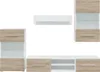 vidaXL Parete attrezzata a 5 pezzi con illuminazione a LED Anteprima dell’immagine prodotto 5