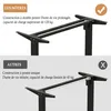 Hilodesk 150cm L Form Bureau réglable en hauteur-Bureau Voir les images du produit 5