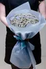 Künstliche Blumen Glitter Rose, 25 Stück Medium Silver Produktbild-Vorschau 3