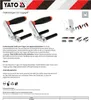Yato YT-37440, Träger für Trockenbauplatten, Schwarz, Rot, Produktbild-Vorschau 8