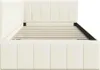 vidaXL Narożna rama łóżka z zagłówkiem kremowa 90 cm x 200 Podgląd zdjęcia produktu 6