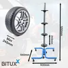 Bituxx Felgenbaum mit Rollen Stabiler Reifenständer für 4 Produktbild-Vorschau 4