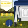 tillvex gazebo 3x3m blu - con 2 pannelli laterali Anteprima dell’immagine prodotto 6