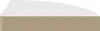 A product shot of a white shelf with a brown base, isolated on a white background. Voir les images du produit
