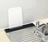 Schmale schwarze Abtropfmatte für Geschirr, Produktbild-Vorschau 4