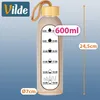 Vilde | Butelka na wodę szklana 600 ml - z etui silikonowym Podgląd zdjęcia produktu 5