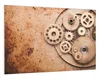 Wallario Wandbild Zahnräder einer alten Uhr im alten Stil, Produktbild-Vorschau 2